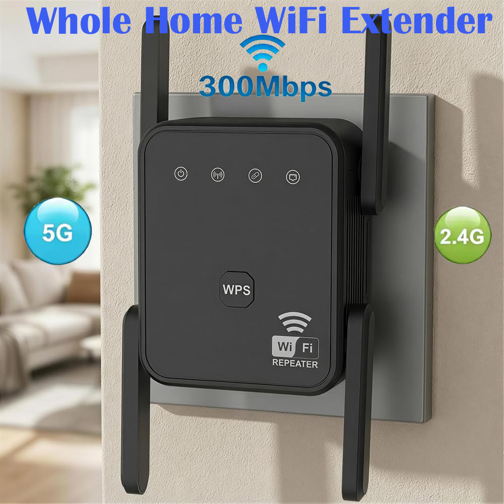 Home Security Wireless - Nuovo Ripetitore WiFi 2026 300Mbps 2.4GHz