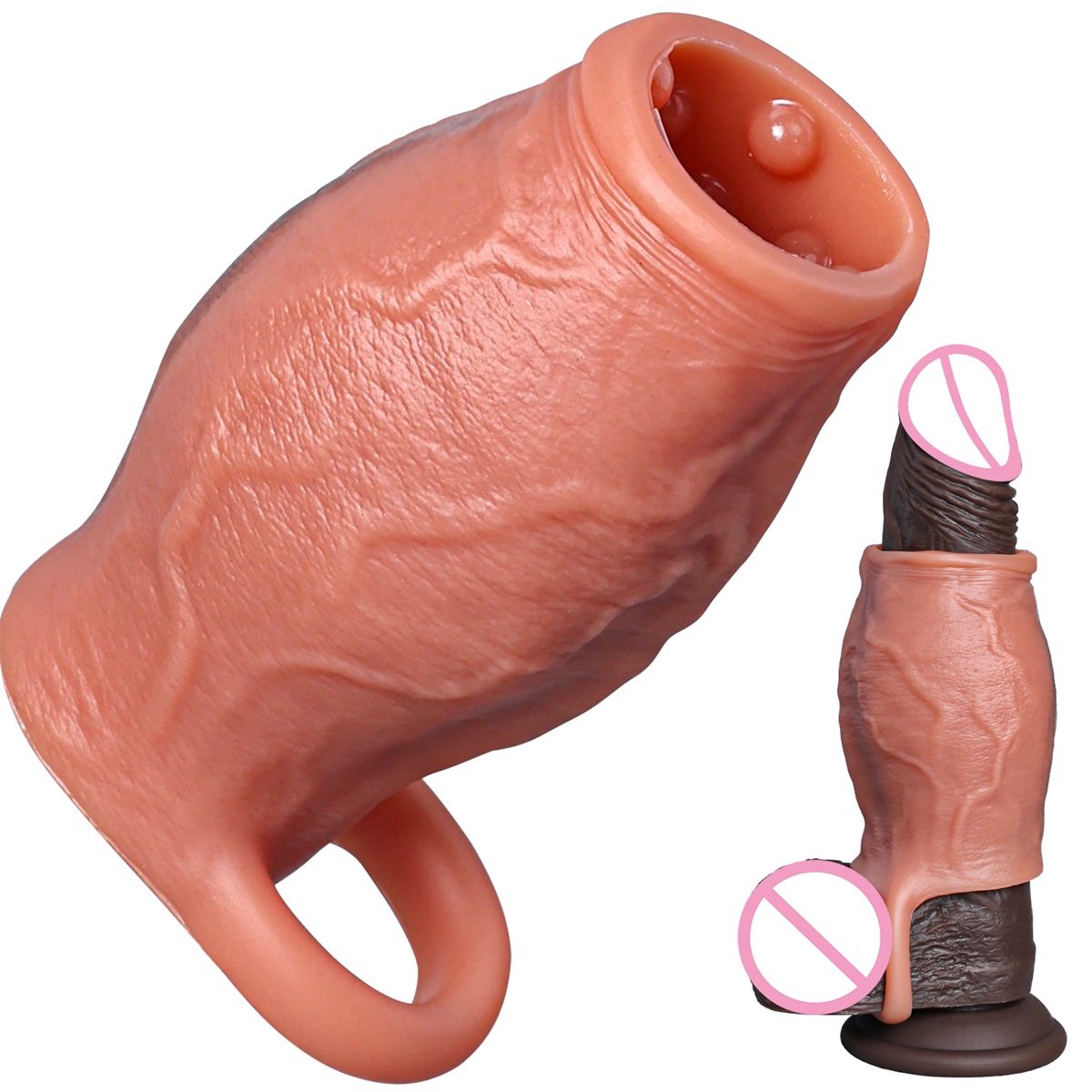 Home Security Ring - Dildo Realistico al Tatto Manicotto per