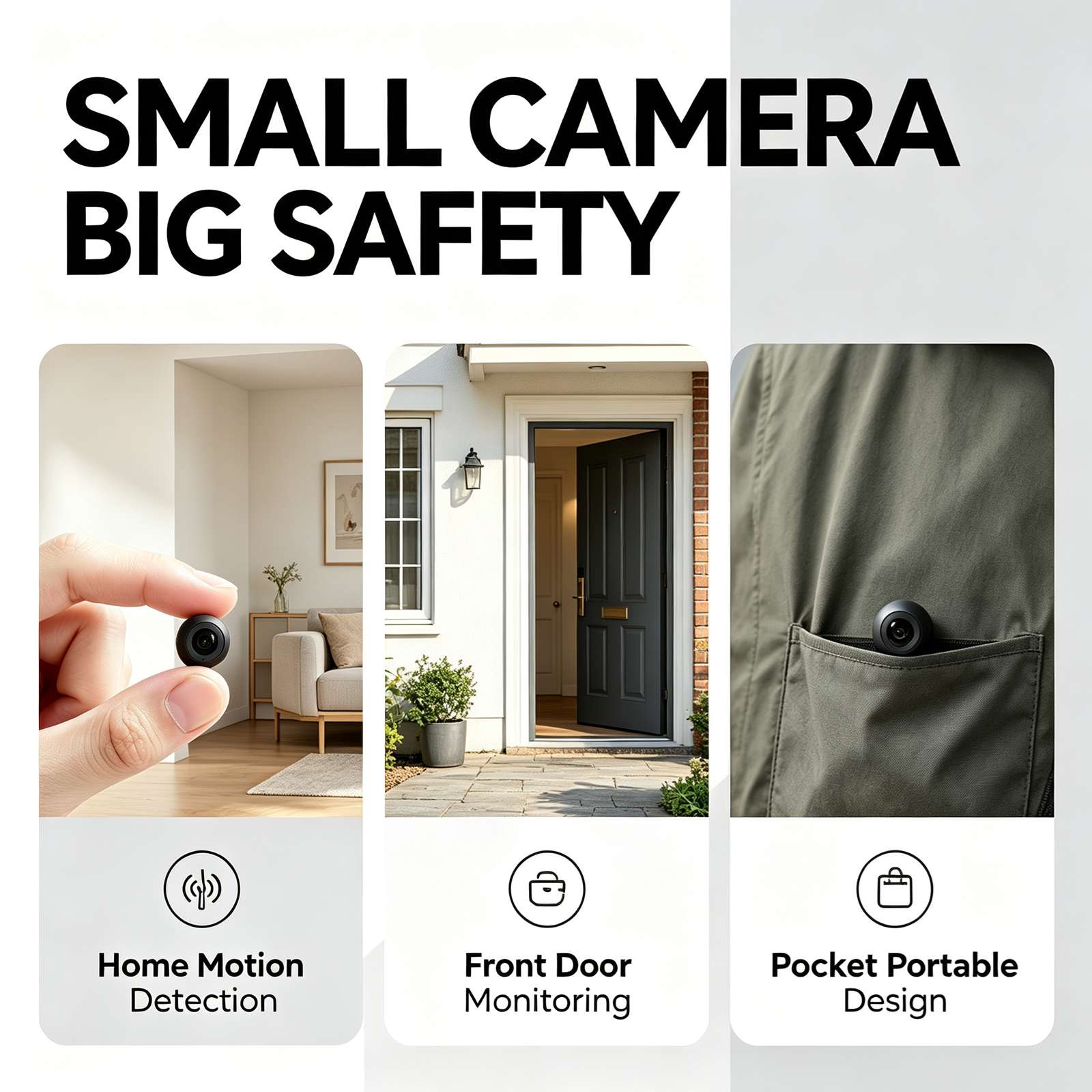 Home Security And Monitoring - E17, mini telecamera di sicurezza Wi-Fi,