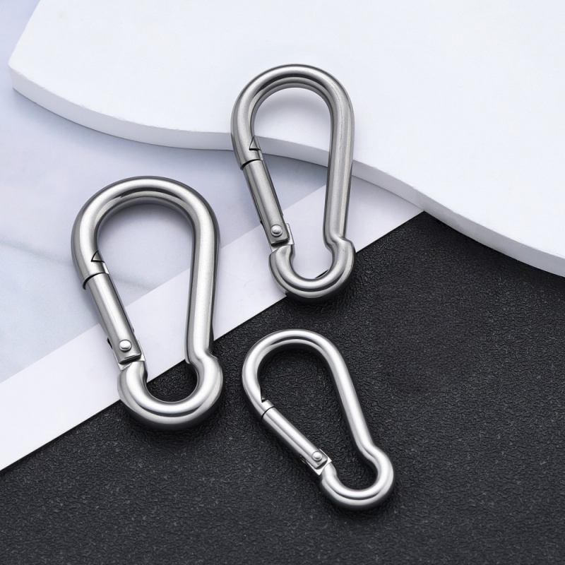 Home Security Ring - 2 Pezzi Moschettone a Molla in
