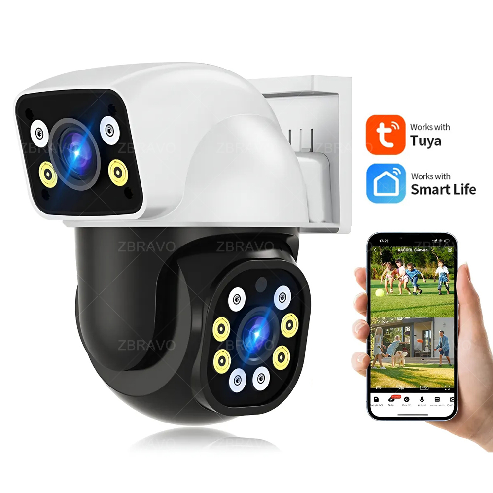 Home Security And Monitoring - Telecamera Esterna WiFi Smartlife 8MP Tuya,