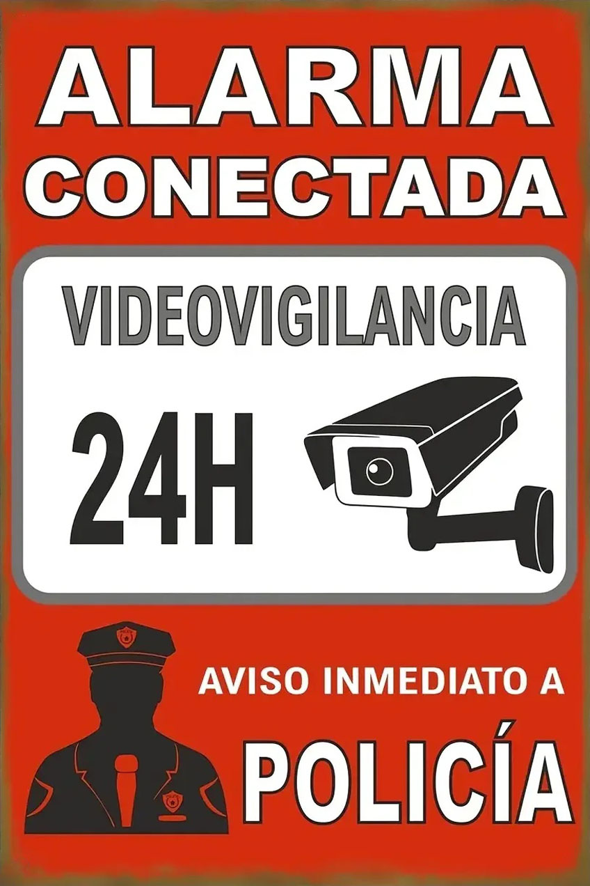 Home Yard Security - CIFBUY Insegna in latta vintage con
