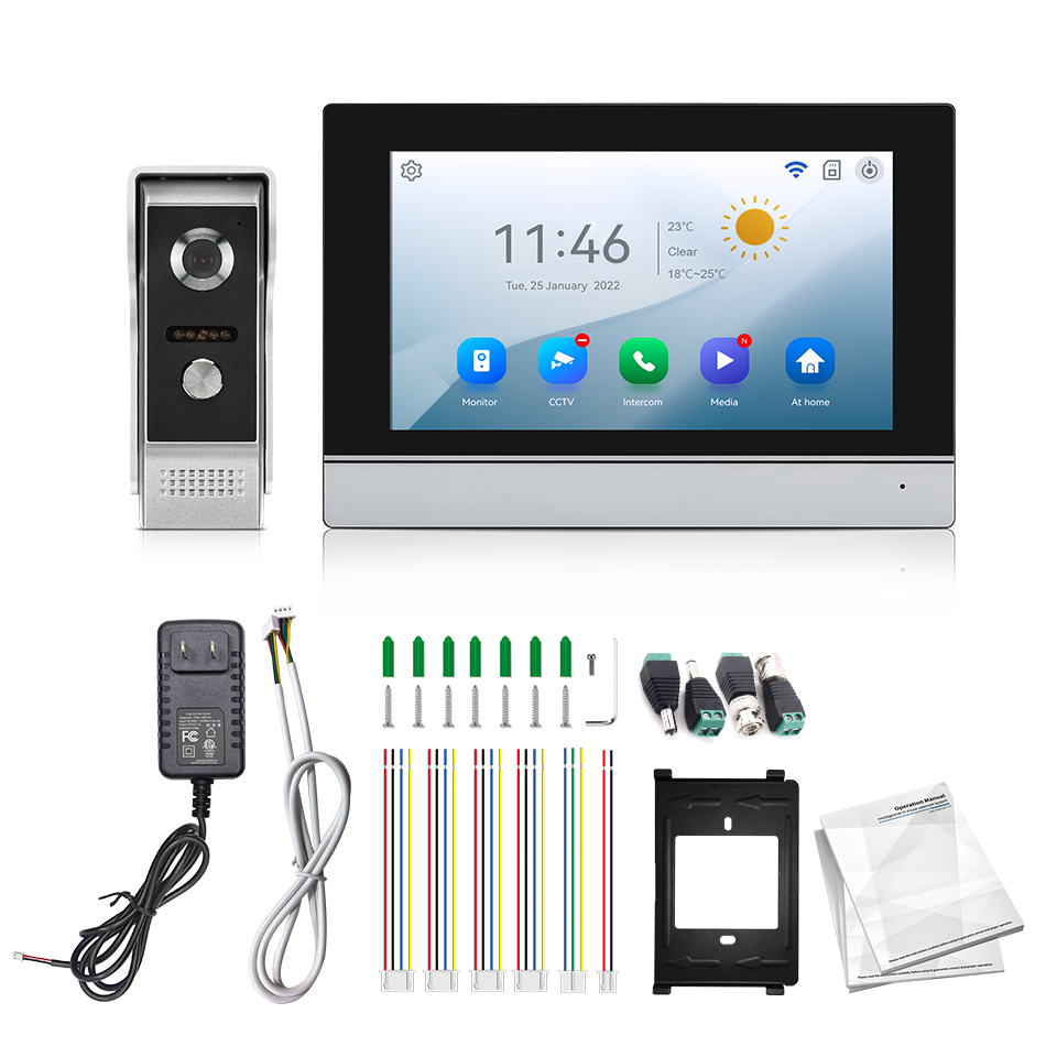 Home Security Diy - Schermo IPS da 7 pollici 2MP