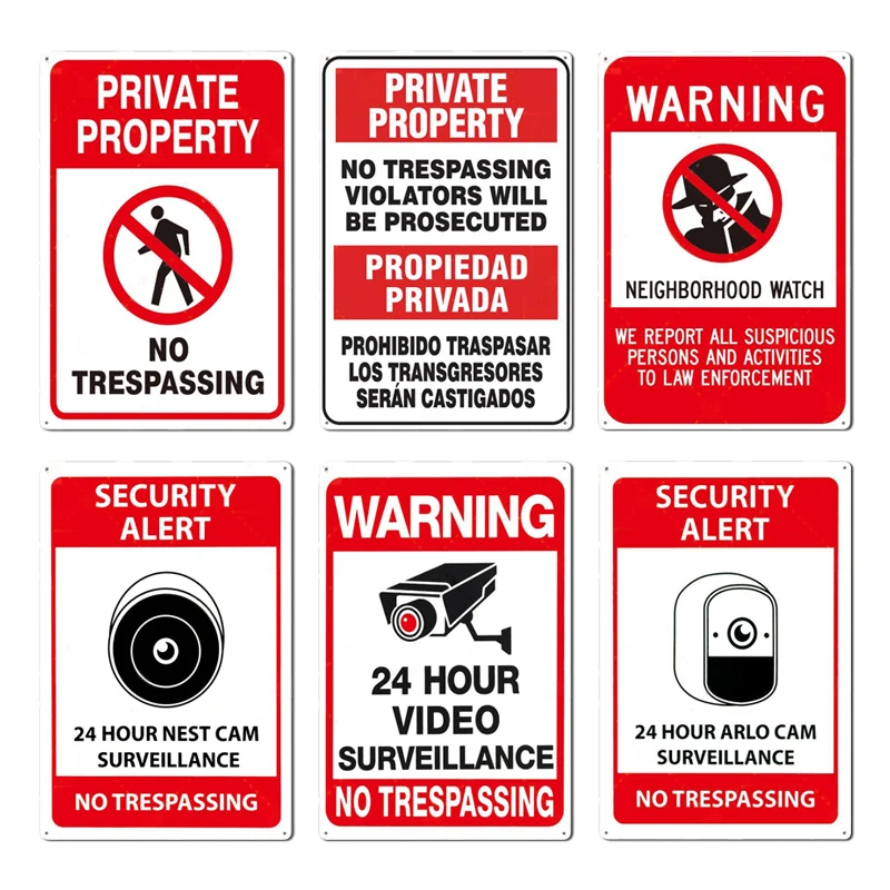 Segnale in Metallo 'Proprietà  - Home Yard Security recensione e prezzo