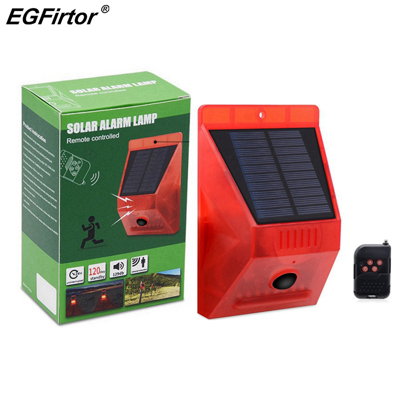 Lampada di allarme solare tele - Home Yard Security recensione e prezzo