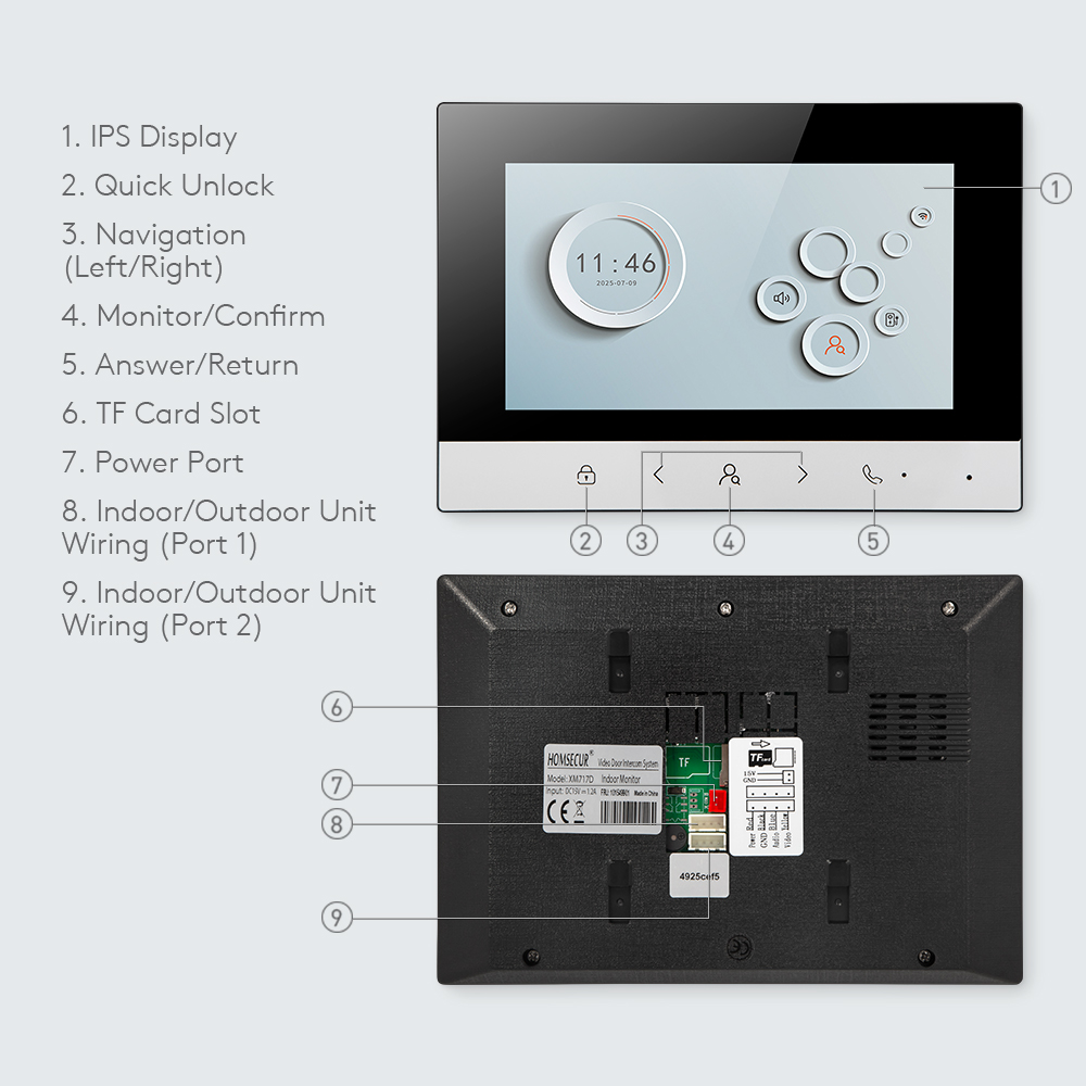 Monitor Interno WIFI Tuya Smar - Home Security And Monitoring recensione e prezzo