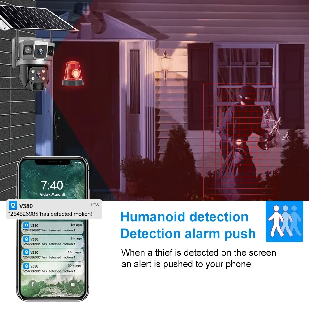 V380 4K 3 Schermi Telecamera 4 - Home Security Diy recensione e prezzo