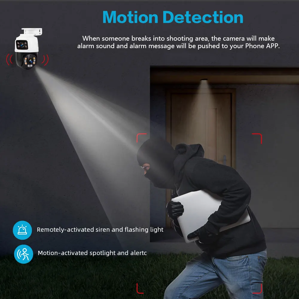 Telecamera di sicurezza PTZ PO - Home Yard Security recensione e prezzo