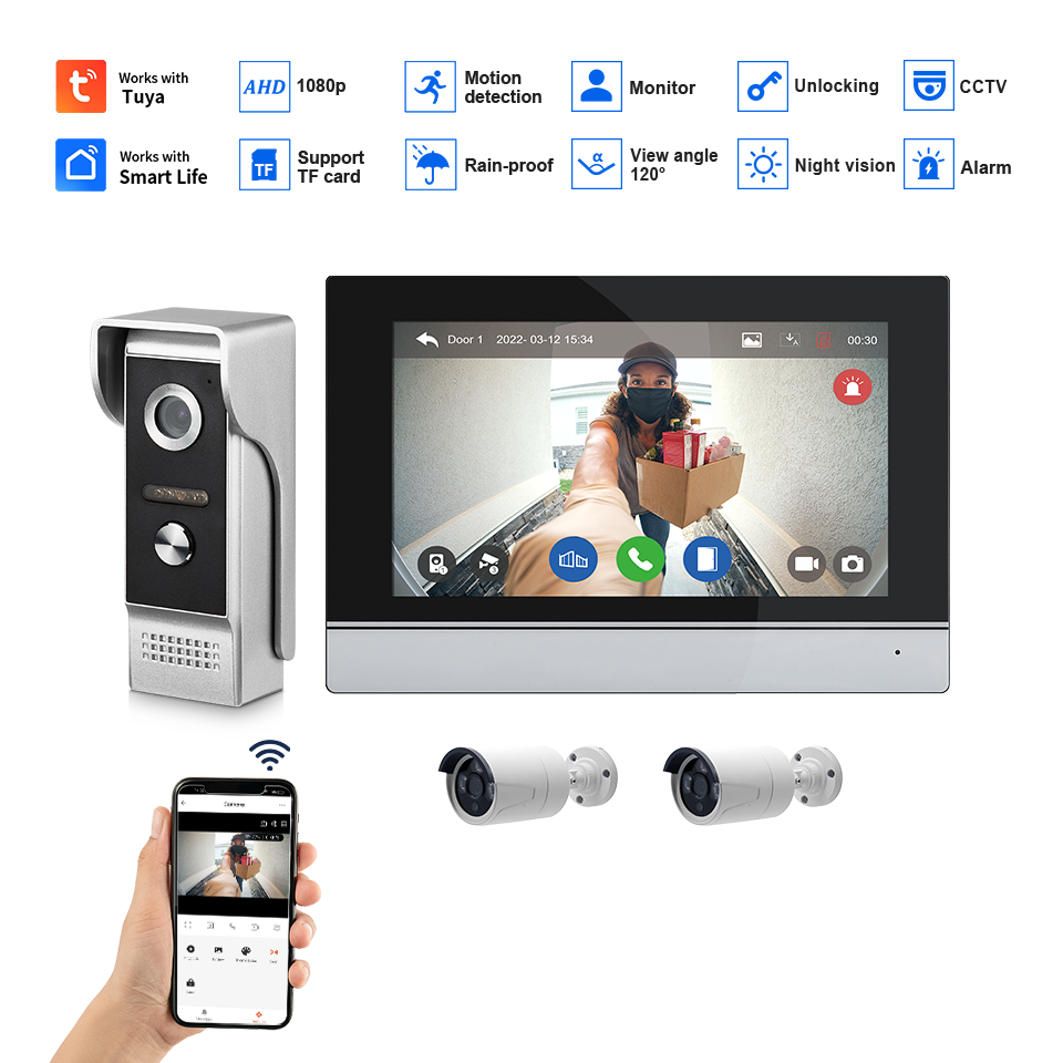 Schermo IPS da 7 pollici 2MP T - Home Security Diy recensione e prezzo